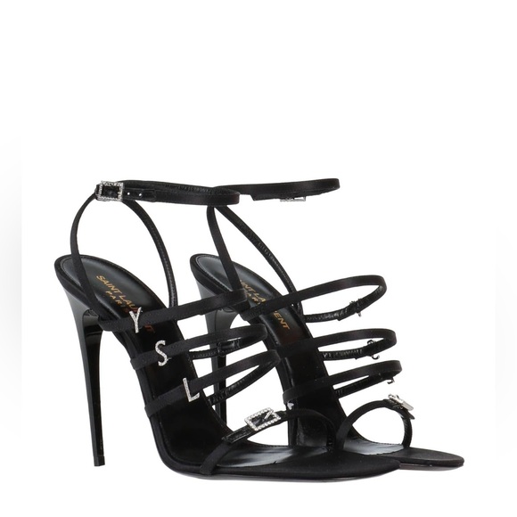 Saint Laurent Black Heels Polished Leather Sophistication - Picture 3 of 4